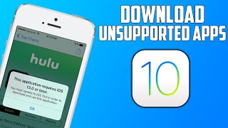 How To Install Unsupported Apps On iOS 10  10331034 No Computer 2021 [upl. by Jarita]