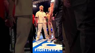 JAKE PAUL amp TOMMY FURY ANGRY FACE OFF GO AT IT amp TRADE WORDS DURING HEATED FIRST ENCOUNTER [upl. by Ondine]