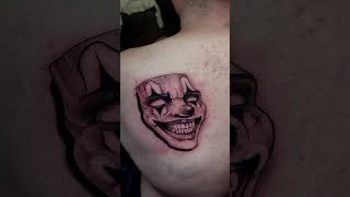 Smile now cry later  chicano tattoo blackworktattoo tattoo tattooartist tattooing art [upl. by Ainod229]