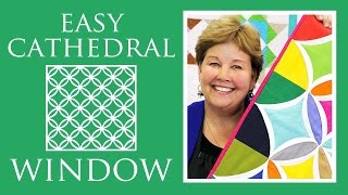 Make a Easy Cathedral Window Quilt with Jenny Doan of Missouri Star Video Tutorial [upl. by Htinek225]