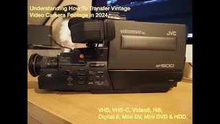 Transferring Vintage Video Camera Footage in 2024 VHS VHS C Video8 Hi8 Digital8 Mini DV amp HDD [upl. by Misaq664]