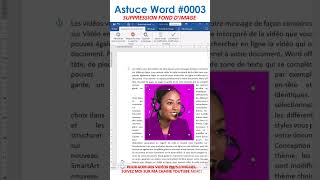 Comment supprimer facilement larrière plan dune image dans Word [upl. by Ahcsap]