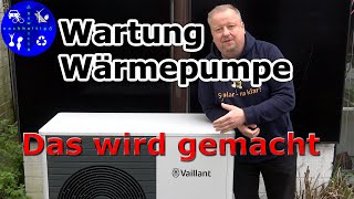 Wartung unserer Vaillant Wärmepumpe  Das wurde gemacht [upl. by Dusen404]