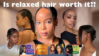 RELAXED HAIR UPDATE  IS RELAXED HAIR WORTH IT   RELAXED HAIR JOURNEYS AND OPINIONS [upl. by Junius]