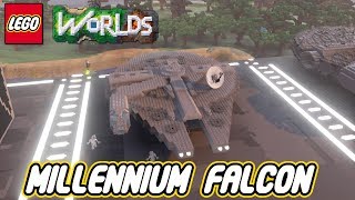 Lego Worlds  Millennium Falcon  Star Wars [upl. by Rafaellle]