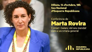 Conferència de Marta Rovira [upl. by Revart]