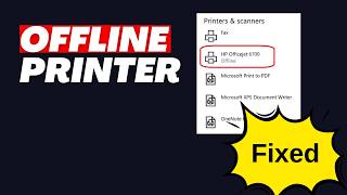 My Printer is Offline How do I Turn it Online  Step by Step [upl. by Seyah]