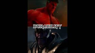 Red Hulk MCU VS Thanos MCU  captainamericabravenewworld redhulk [upl. by Baillie]