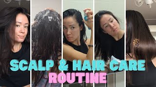 UPDATED SCALP amp HAIR CARE ROUTINE  September 2023  Type 1B Oily Scalp Low Porosity  michxmash [upl. by Ecnerewal]