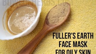 Fuller’s Earth Face Mask For Clearing Acne  Remedy  Bowl Of Herbs [upl. by Inan333]