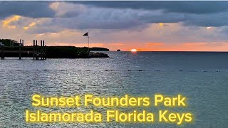 Sunset Founders Park Islamorada Florida Keys [upl. by High]