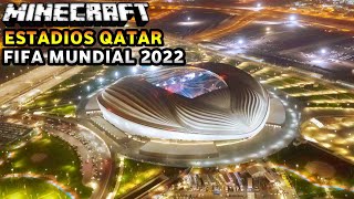 MAPAS DE ESTADIOS DE FUTBOL quotQATAR WORLD CUP 2022quot EN MINECRAFT  Mapa de Minecraft PE [upl. by Philips]