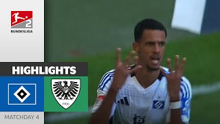 Glatzel Scores Twice  Hamburger SV  SC Preußen Münster 41  Highlights  MD4 Bundesliga 2 2425 [upl. by Phillada]