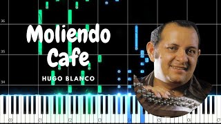 Moliendo Cafe  Hugo Blanco PIANO TUTORIAL Sheet in the descriptionmoliendocafe [upl. by Noel]