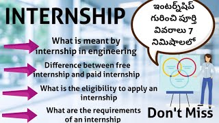 INTERNSHIP details  Eligibility Requirements for internship  Paid and unpaid internship [upl. by Ruon]