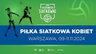 Liga Akademicka AZS  Warszawa  Piłka Siatkowa K  UW Warszawa  Uniwersytet SWPS [upl. by Tiraj]