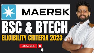 Maersk BSc amp BTech Eligibility Criteria 2023 jmdiacademy ​  BSc amp BTech Sponsorship [upl. by Dahij624]