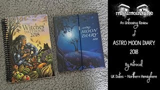 🌜UK Review  ASTRO MOON DIARY 2018 By Astrocal  UK Dates  Northern Hemisphere🌛 [upl. by Cassandry]