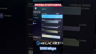 Megacable 1000 Megas  Prueba de descarga [upl. by Brunk798]