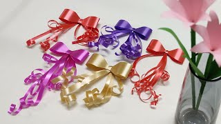 How to make a Curly Ribbon Bow [upl. by Artimid268]