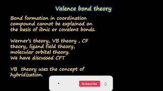 bonding in coordination compoundsVB theoryoctahedral complexesdiamagnetic compouds [upl. by Nezah84]