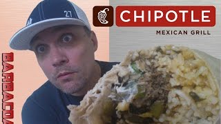 CHIPOTLE BARBACOA BURRITO REVIEW 175 [upl. by Neelhtac]