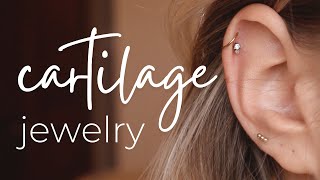 What cartilage piercing jewelry should you buy  size gauge length type for a curated ear [upl. by Mikihisa]