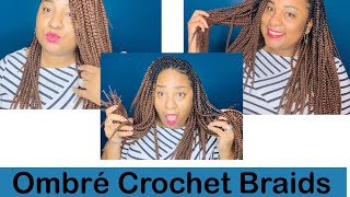 Freetress OMBRÉ MEDIUM BOX BRAIDS 20quot Best Crochet box braids [upl. by Ylahtan]