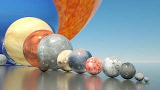 SOLAR SYSTEM  3D Comparison by MBS [upl. by Esereht]