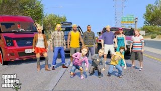 GTA 5 REAL LIFE MOD 264 EPIC FAMILY ROAD TRIP 2 [upl. by Anahsirk]