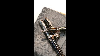 Check out the New Pineider Antichi Materiali Ruffle Gold Fountain amp Rollerball Pens [upl. by Haidabej283]