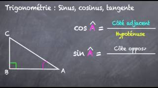 Trigonométrie  cosinus sinus tangente 3eme [upl. by Nyltac685]