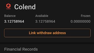 How to link your Colend airdrop withdrawal address on Satoshi app successfully Colend satoshi [upl. by Nosdrahcir]