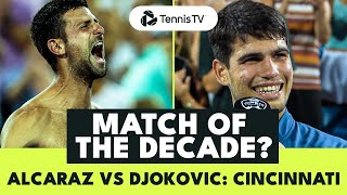 Legendary Carlos Alcaraz vs Novak Djokovic Battle  Cincinnati 2023 Extended Highlights [upl. by Yvon]