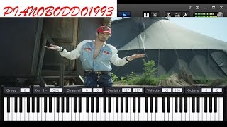 Soolking Dalida Piano Tutorial EASY [upl. by Margarete]