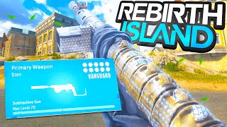 the 1 STEN LOADOUT is AMAZING on REBIRTH ISLAND🔥 Vanguard Warzone [upl. by Enelrahs]