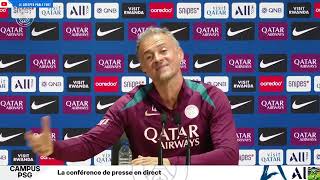 CONFERENCE DE PRESSE AVANT MATCH OMPSG  LUIS ENRIQUE quotUn match différentquot OMPSG [upl. by Eelyak]