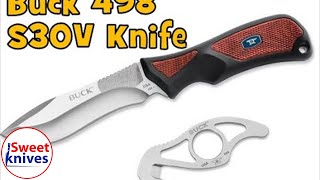 35 Buck Knives ErgoHunter Pro 498 Knife Review S30V  USA [upl. by Rahal]