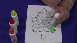 Leaf DoADot Playdough Mat Teacher Activity [upl. by Mikes794]