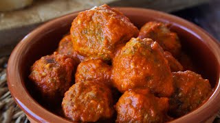 How to make homemade Meatballs  Albondigas  EASY Spanish Meatballs TAPAS Recipe [upl. by Rehpotsyrhc]