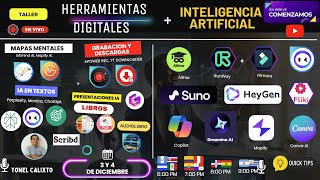 TALLER EN VIVO HERRAMIENTAS DIGITALES  INTELIGENCIA ARTIFICIAL [upl. by Hadleigh]