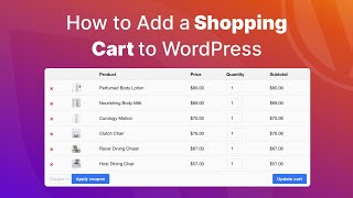 How to Add a Shopping Cart to WordPress Without Code [upl. by Crandale]