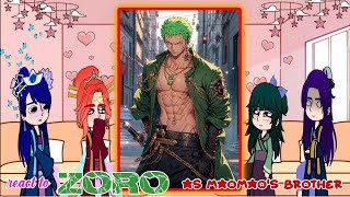 The Apothecary Diaries react to Zoro as Maomaos Brother  gacha club react [upl. by Anilocin]