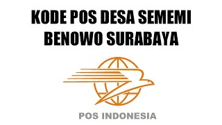 Kode POS Kelurahan Sememi Benowo Surabaya [upl. by Wyly550]