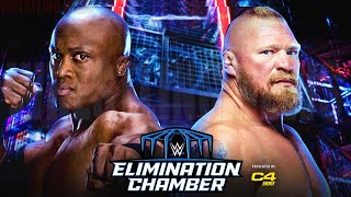 Elimination Chamber Brock Lesnar vs Bobby Lashley Match [upl. by Ahsiak]