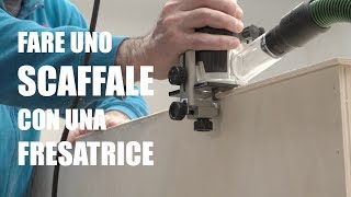 COME FARE UNO SCAFFALE SEMPLICE  Fresatrice  banco sega  Progetto fai da te e bricolage [upl. by Ibbetson]