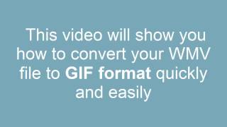 How to convert WMV to GIF [upl. by Adlez]