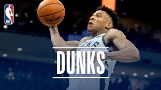 Best Of Giannis Antetokounmpos Dunks  201819 NBA Regular Season amp Playoffs [upl. by Nrol]