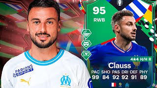 ¡TOP 3 MEJORES LATERALES DEL JUEGO 95 Jonathan CLAUSS UEFA Euro PTG SBC PLAYER REVIEW  EA FC 24 [upl. by Acinomad]