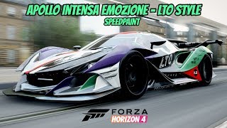 Apollo Intensa Emozione LTO Kyza Style  Forza Horizon 4 Design  Speedpaint [upl. by Yuria]